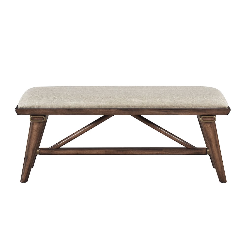 Monroe Textured Dining Bench in Cream
