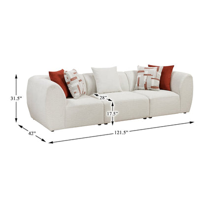 Franz Chenille Sofa in Beige