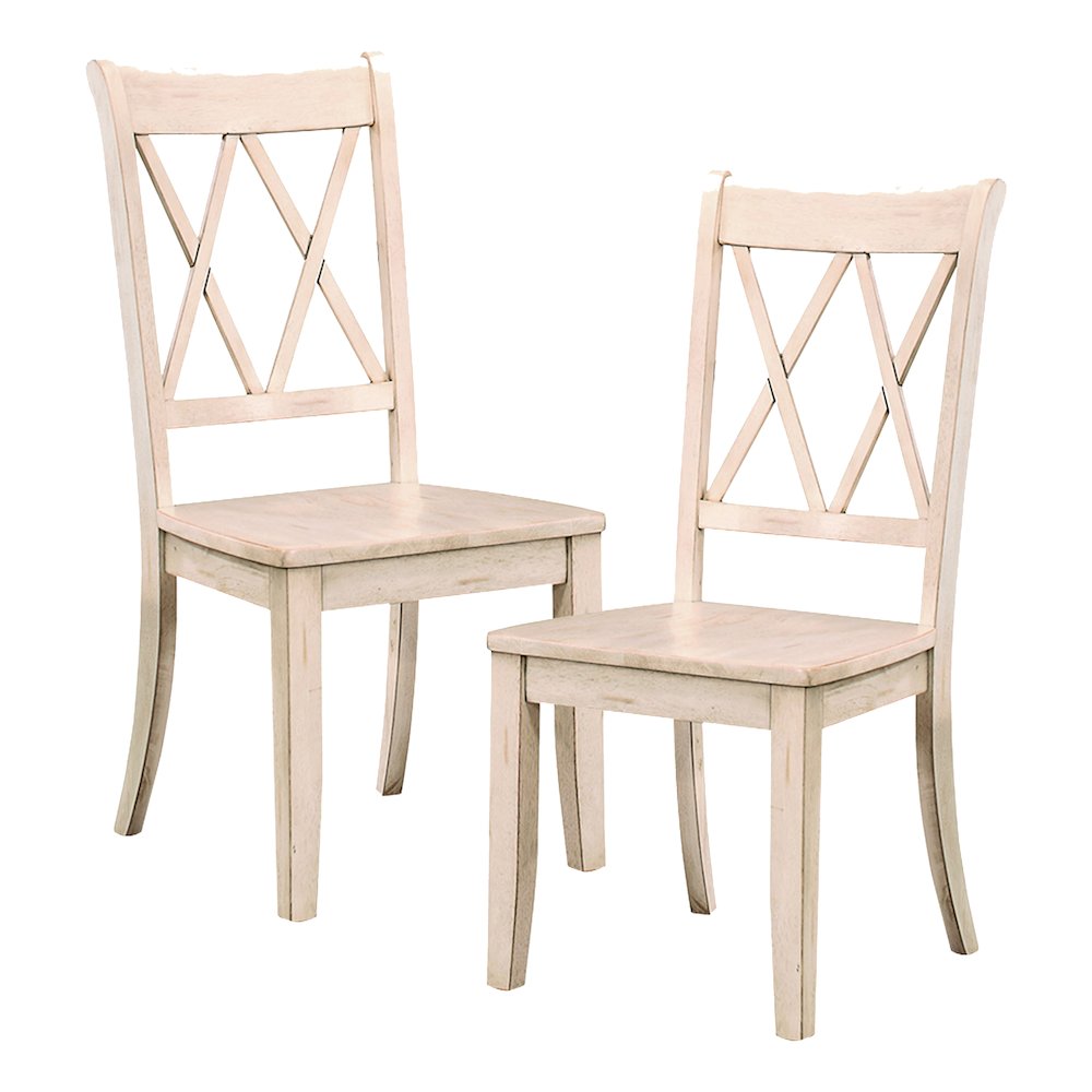 Janina Wood Dining Room Side Chair, set of 2 in White