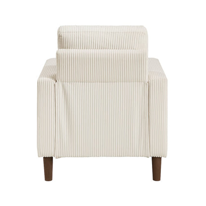Crandall Corduroy Chair in Beige