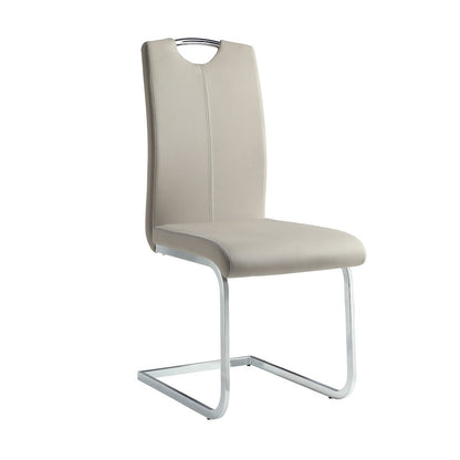 Glissand Metal Dining Room Side Chair, set of 2 in Gray