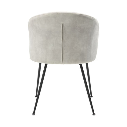 Cosimo Velvet Dining Room Side Chair, set of 2 in Beige