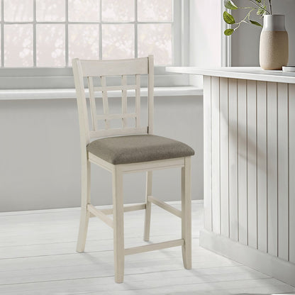Junipero Textured Counter Height Dining Chair, set of 2 in Brown