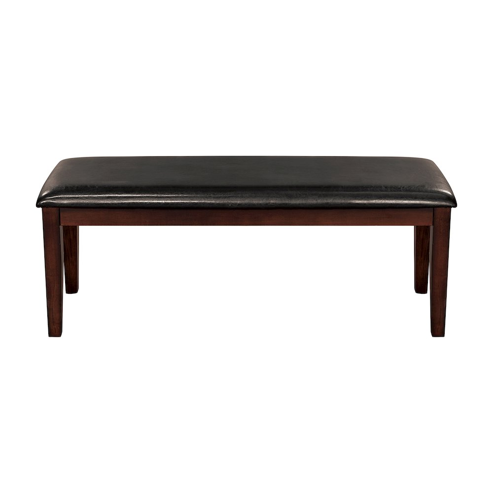 Mantello Wood Dining Room Bench in Dark brown