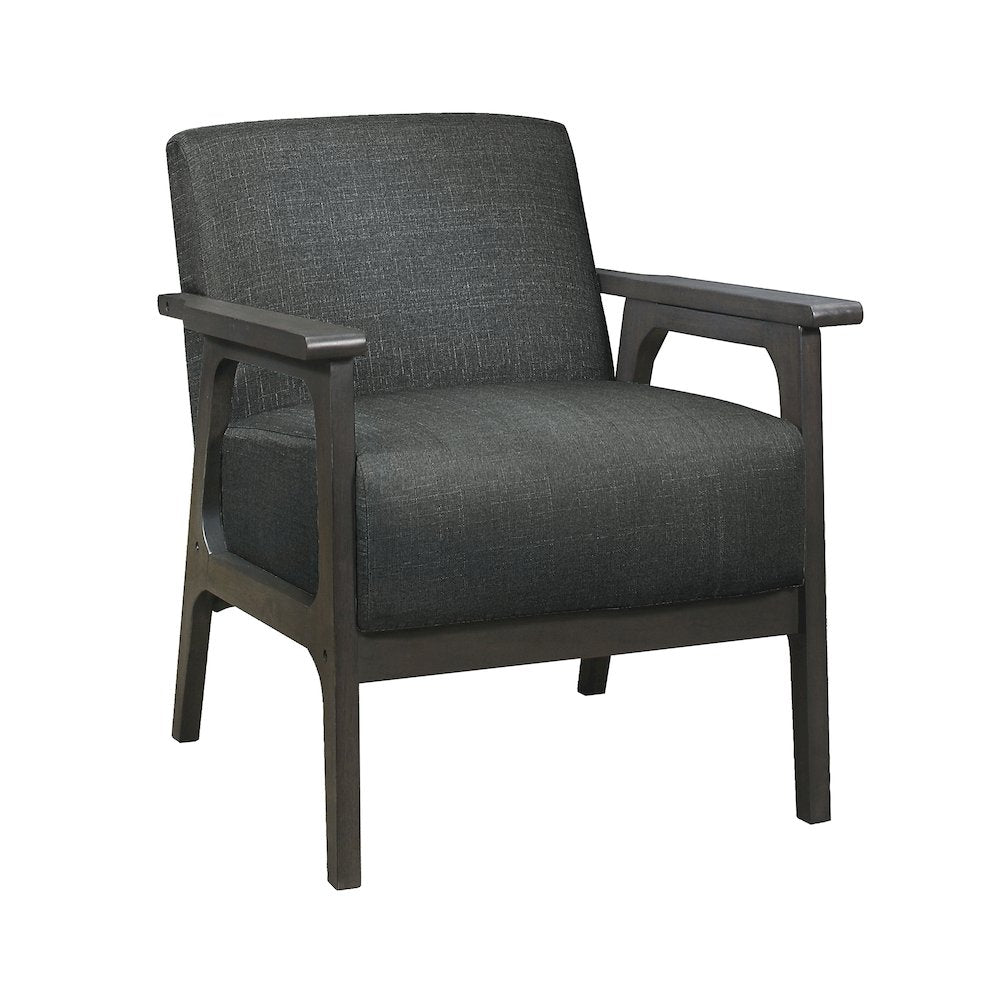Ocala Textured Accent Chair in Dark Gray