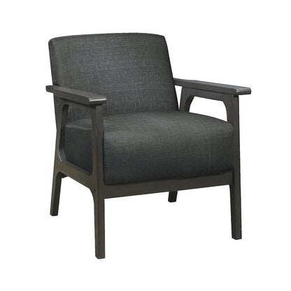 Ocala Textured Accent Chair in Dark Gray