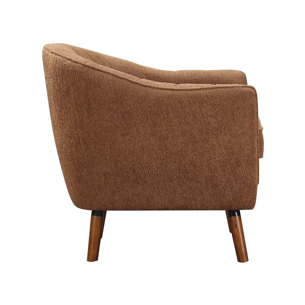 Cutler Textured Accent Chair in Rust