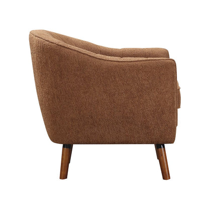 Cutler Textured Accent Chair in Rust