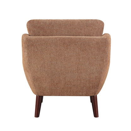 Ellie Chenille Accent Chair in Orange