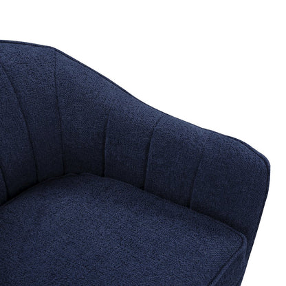 Cutler Textured Accent Chair in Blue