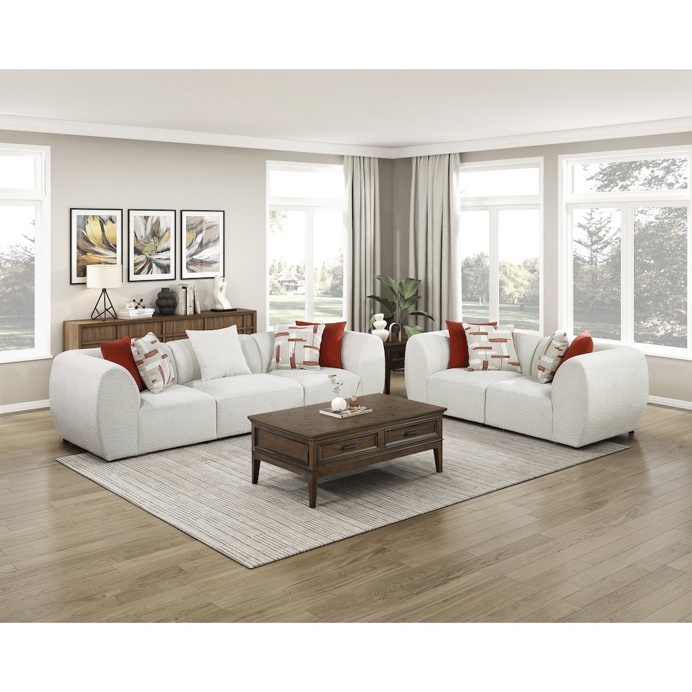 Franz Chenille Sofa in Beige