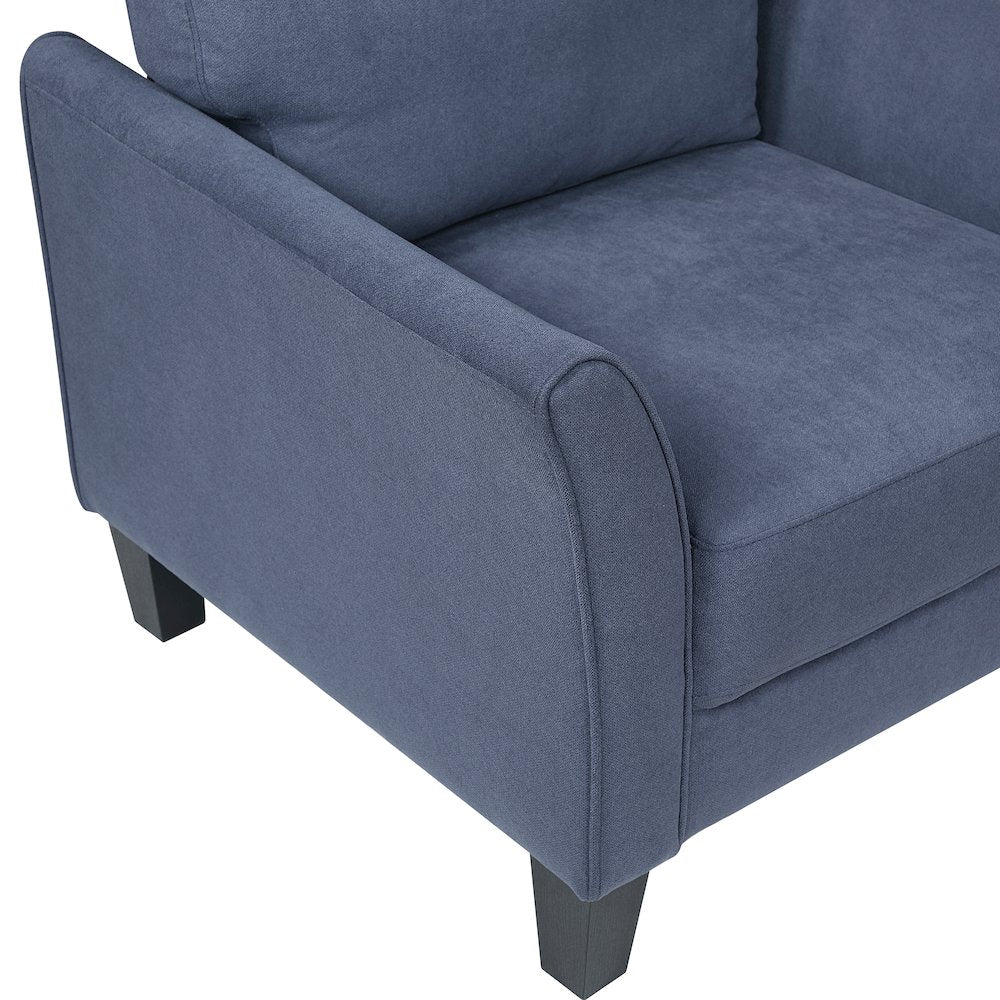 Aliana Textured Sofa in Blue