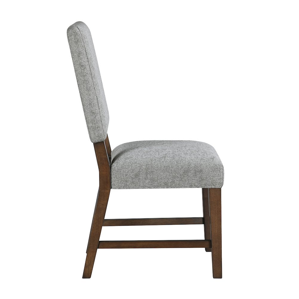 Franco Textured Dining Room Side Chair, set of 2 in Gray