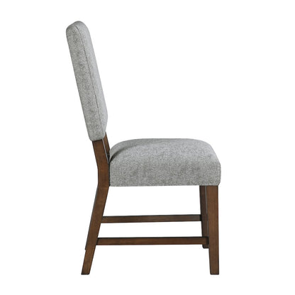 Franco Textured Dining Room Side Chair, set of 2 in Gray