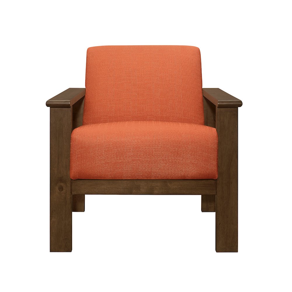 Helena Textured Accent Chair in Orange
