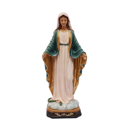 39in Virgin Mary Figure Statue Religious Decor Indoor/Outdoor
