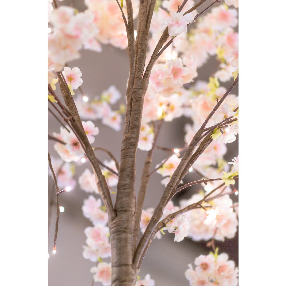 Medium Pink Cherry Blossom Tree with 84 Warm White LED