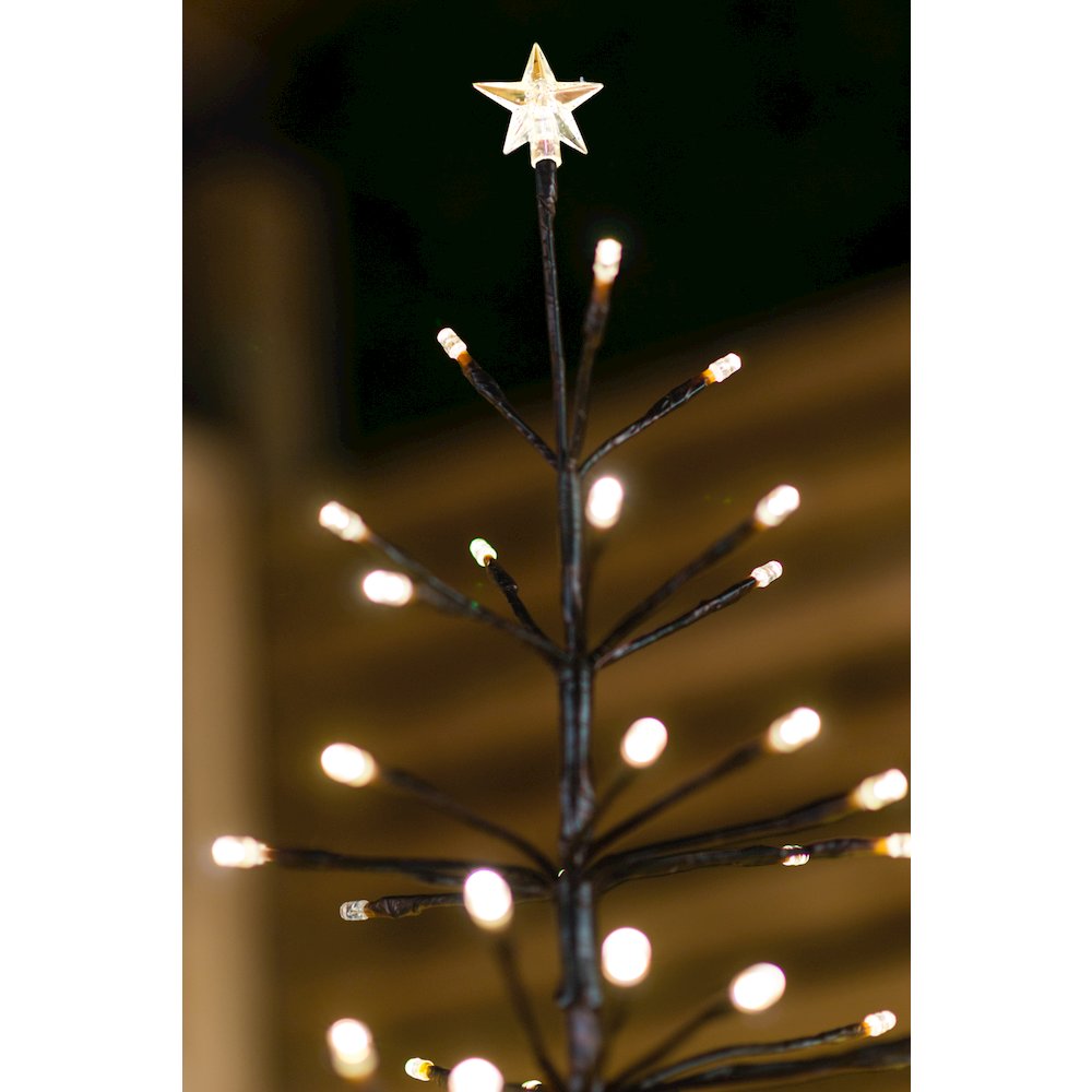 Brown Tree with 380 Warm White Sparkling LED