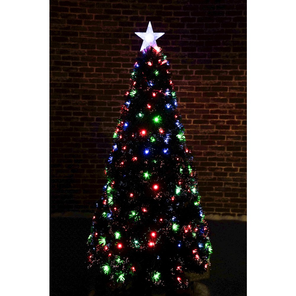 Christmas Tree Fiber Optic Multi-Colour Star LED