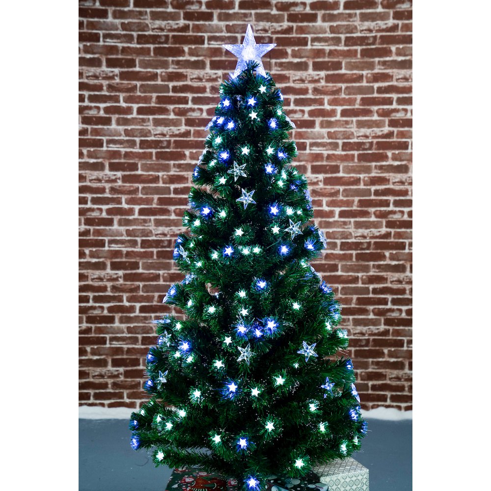 Christmas Tree Fiber Optic Multi-Colour Star LED