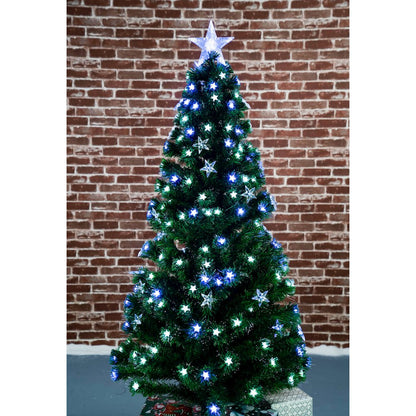 Christmas Tree Fiber Optic Multi-Colour Star LED