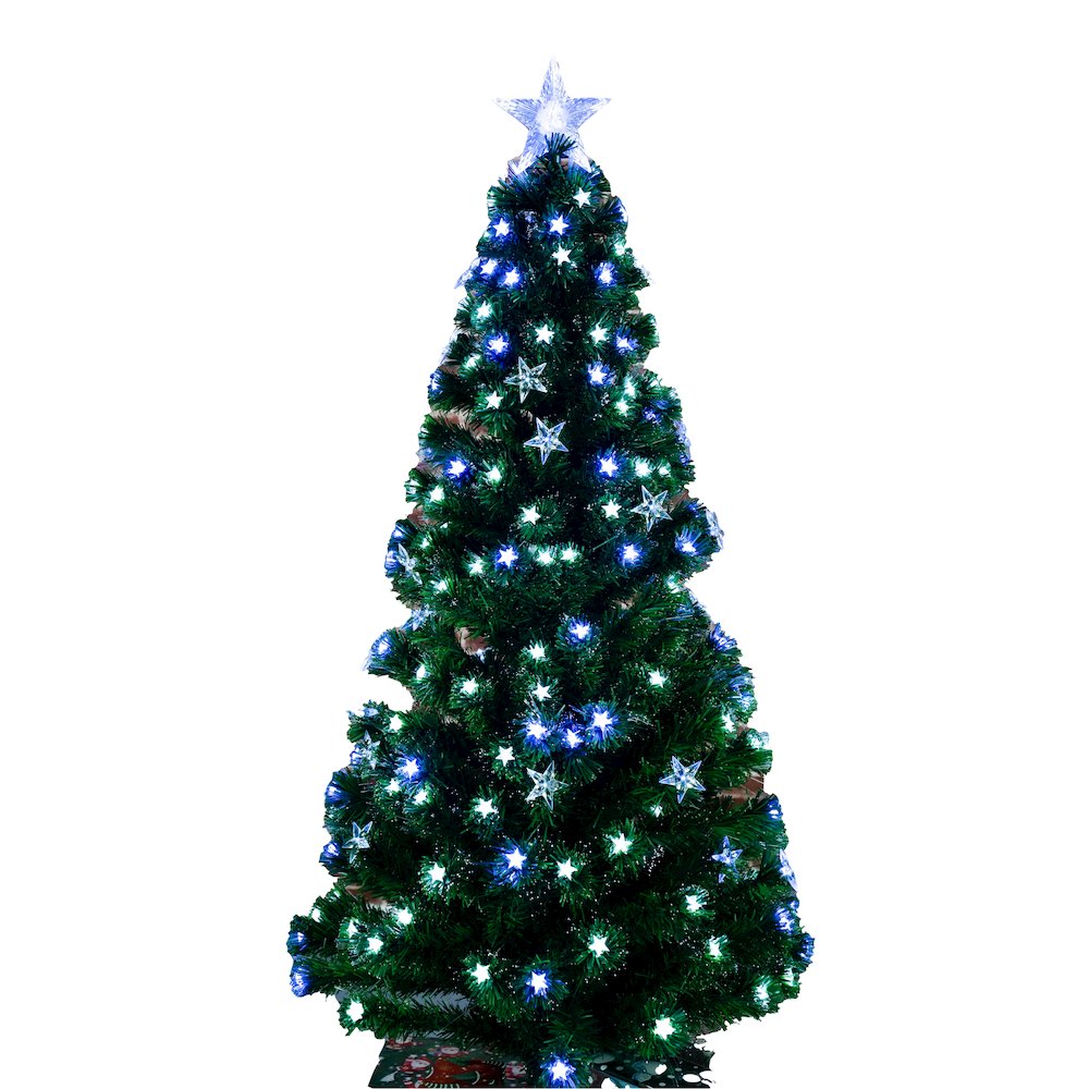 Christmas Tree Fiber Optic Multi-Colour Star LED