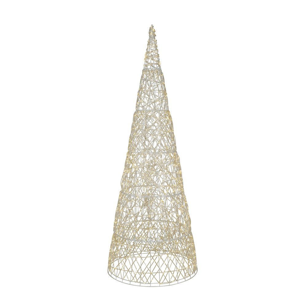 Twinkling 1450 LED Christmas Cone Tree with Warm White & Cold White Lights