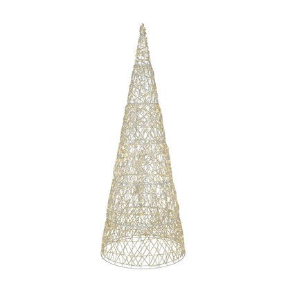 Twinkling 1450 LED Christmas Cone Tree with Warm White & Cold White Lights