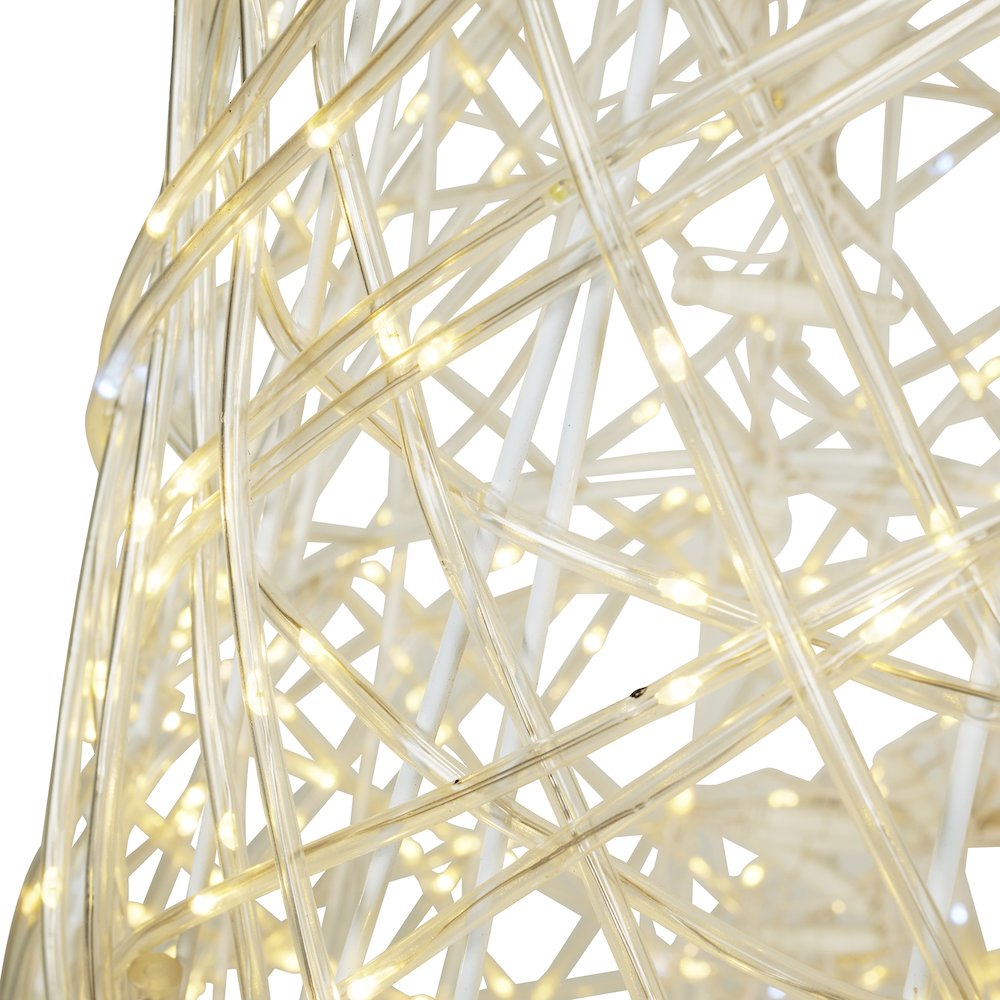 Twinkling 1450 LED Christmas Cone Tree with Warm White & Cold White Lights