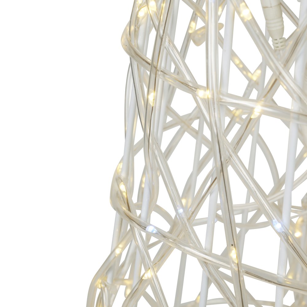 Twinkling 480 LED Christmas Cone Tree with Warm White & Cold White Lights