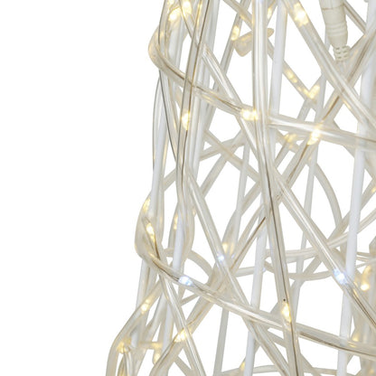 Twinkling 480 LED Christmas Cone Tree with Warm White & Cold White Lights