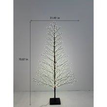 70in Black Birch Tree with 1099 LED Lights Indoor Use Only