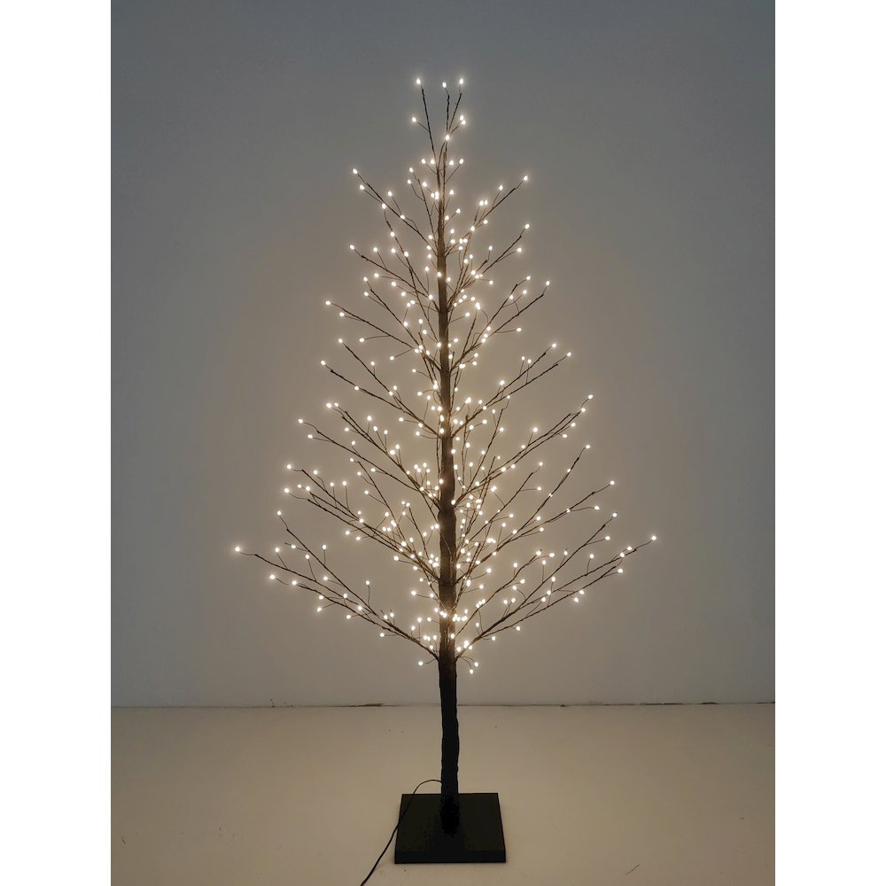 47in Black Birch Tree with 349 LED Lights Indoor Use Only