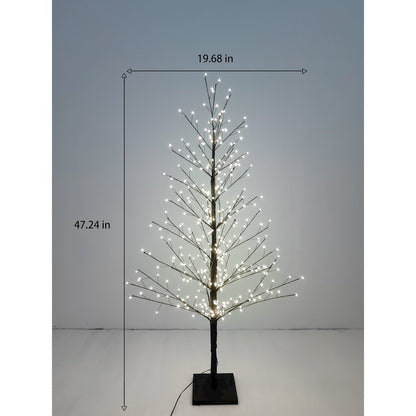 47in Black Birch Tree with 349 LED Lights Indoor Use Only