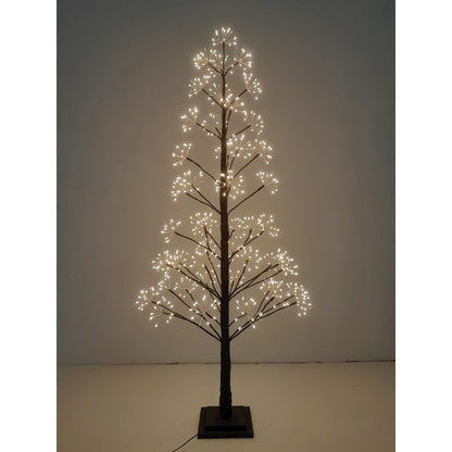 5ft Brown LED Cluster Tree with 720 Warm White LEDs Indoor Use Only