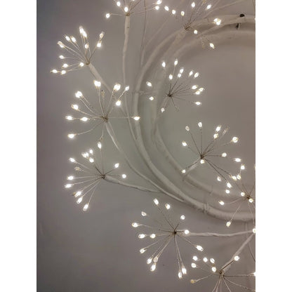 24in LED Christmas Wreath White Indoor Hanging Holiday Decor