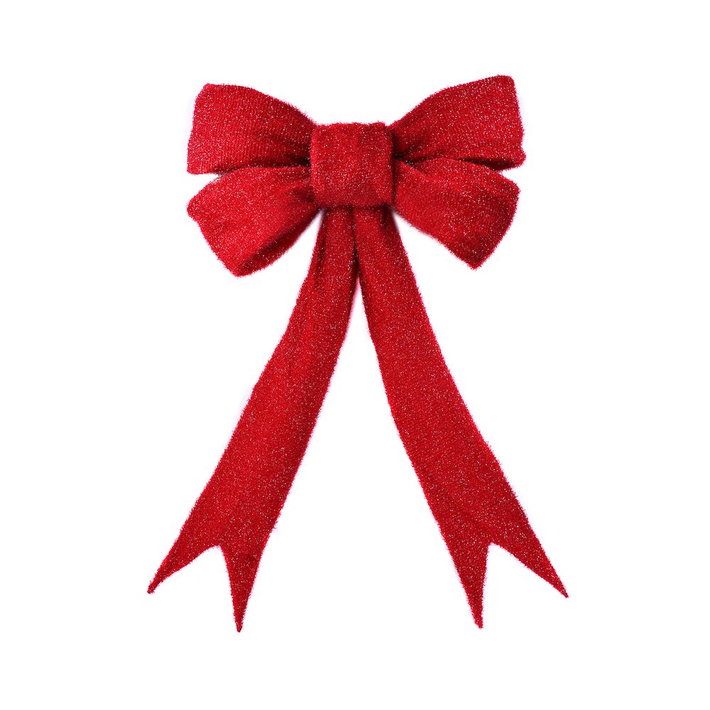 63 IN Lighted Red Bow Indoor/Outdoor Holiday Decor