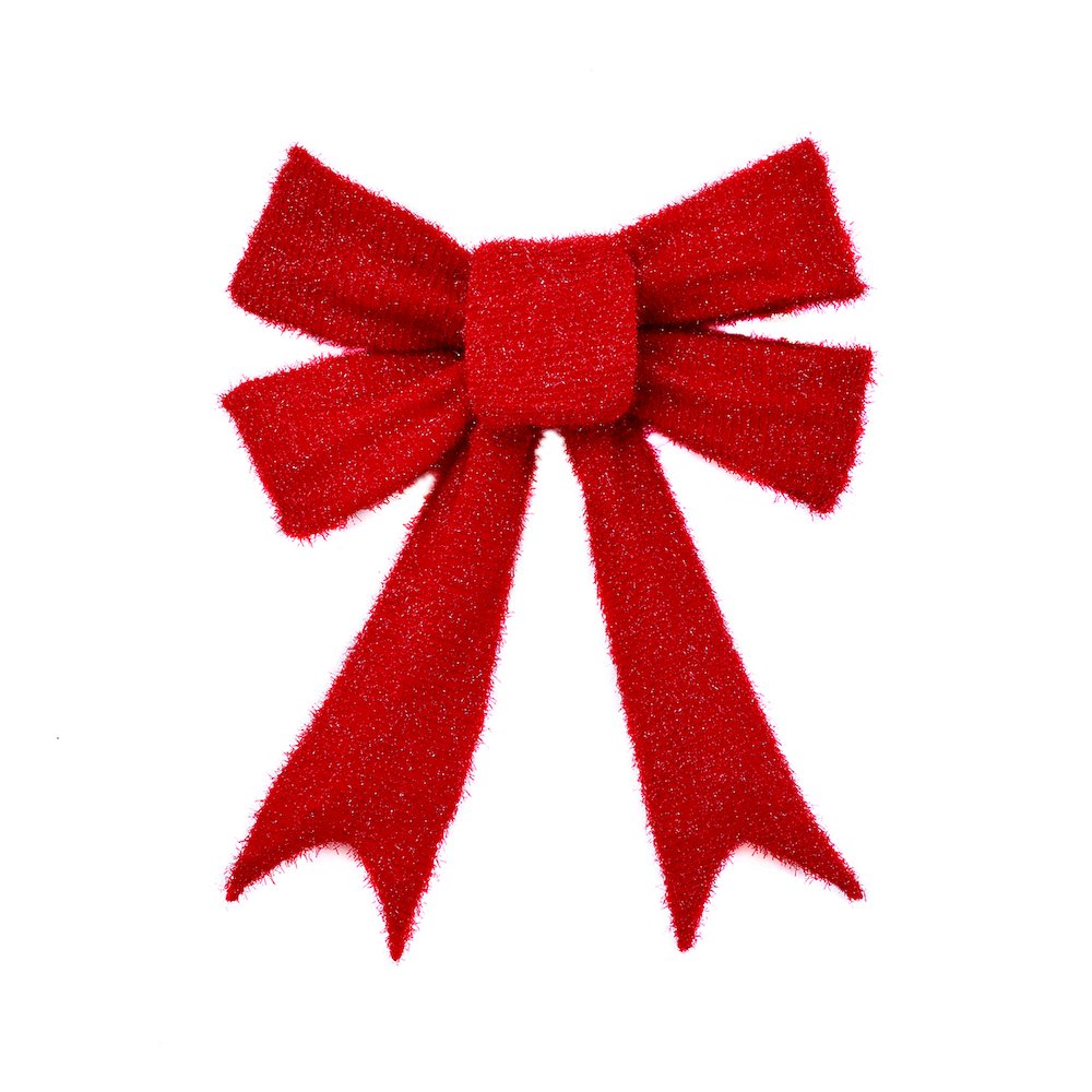 30 IN Lighted Red Bow Indoor/Outdoor Holiday Decor