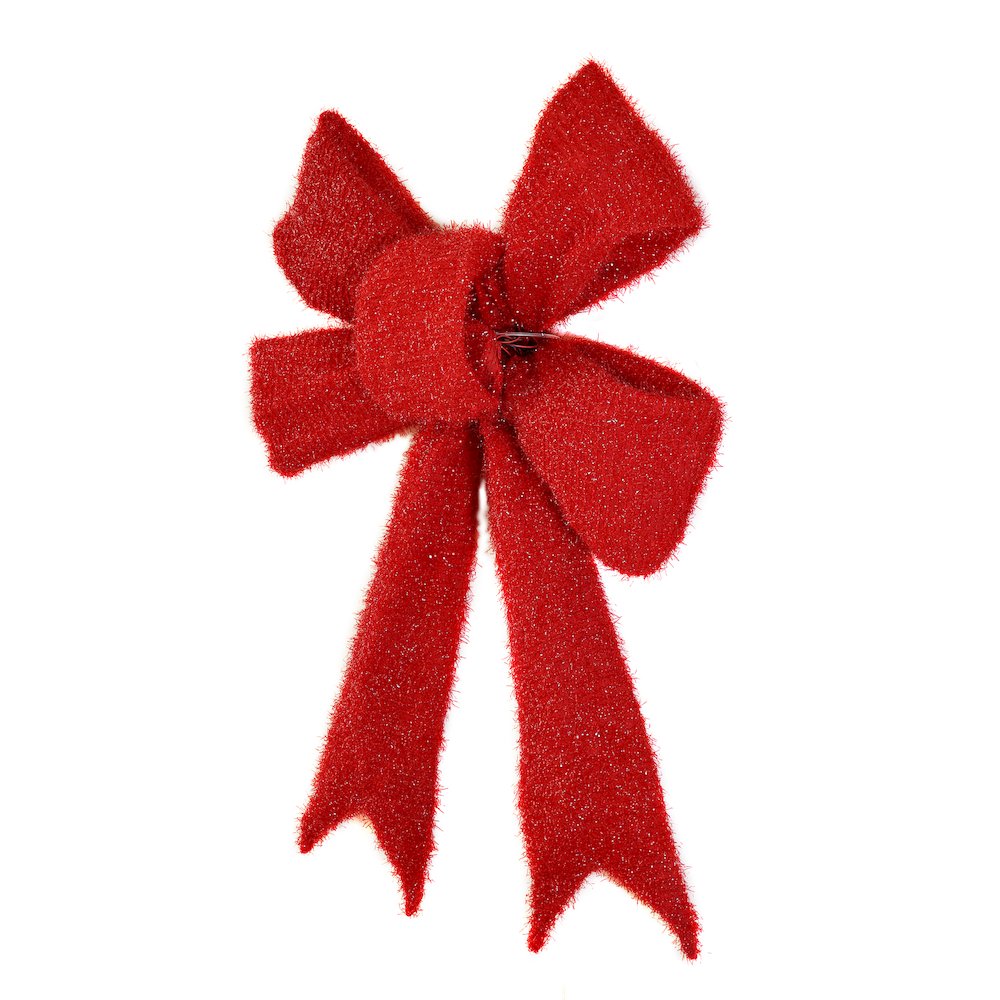 30 IN Lighted Red Bow Indoor/Outdoor Holiday Decor
