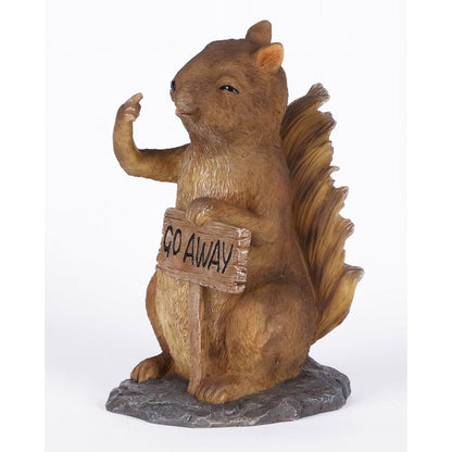 Squirrel Holding Go Away Sign (Hi-Line Exclusive)