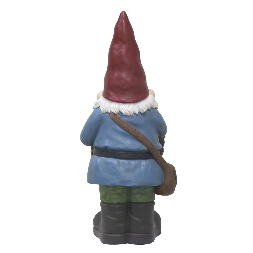 Funny Garden Gnome Holding Welcome Sign