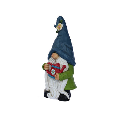 Gardener Gnome Statue Holding Watering Can