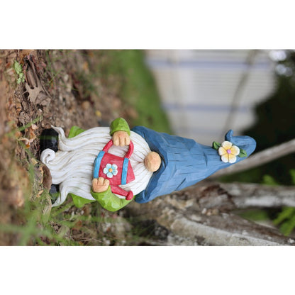 Gardener Gnome Statue Holding Watering Can