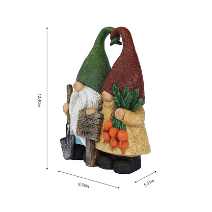 Sweet Couple Garden Gnome Medium Size