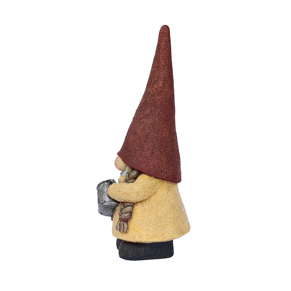 16in Female Garden Gnome Watering Plant