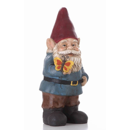 Gnome Holding A Butterfly