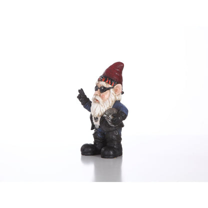 Biker Gnome W/Sunglasses & Helmet- Gnomad