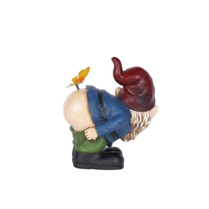 Gnome Mooning with Butterfly Statue (Hi-Line Exclusive)