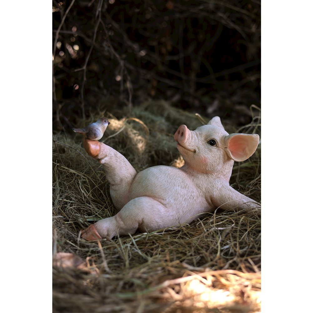 Yoga Pig Polyresin Statue