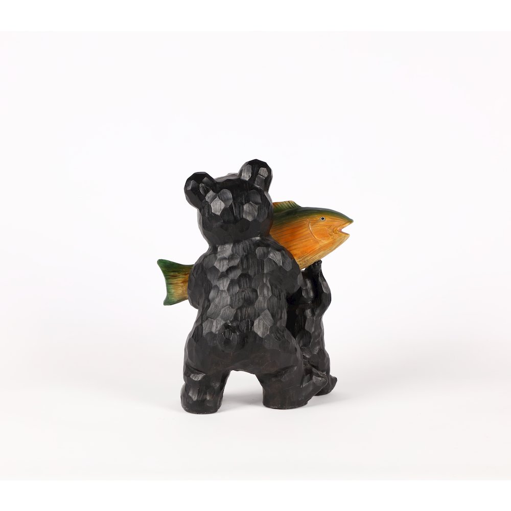 Bears Hold Fish Welcome Sign